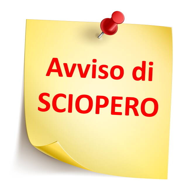 AVVISO DI SCIOPERO AVVISO DI SCIOPERO