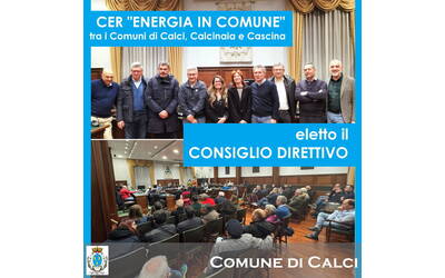 gli eletti del consiglio direttivo della Cer insieme agli amministratori di Calci, Calcinaia e Cascina, in sala consiliare a Cascina