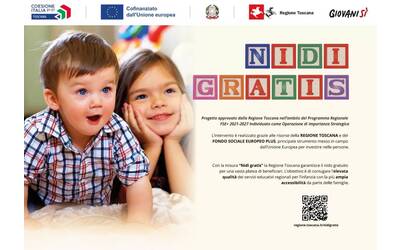 Volantino nidi gratis della Regione Toscana