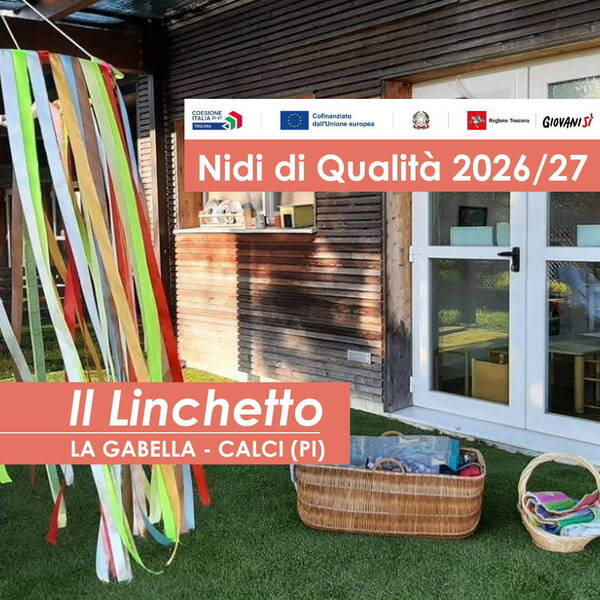 foto area esterna nido il linchetto con cestino e giochi
