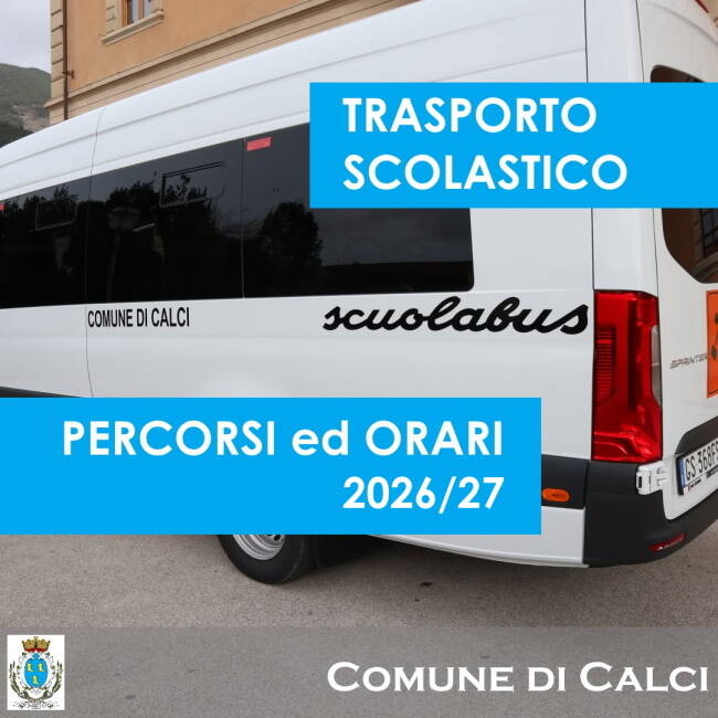 foto scuolabus bianco del comune di calci
